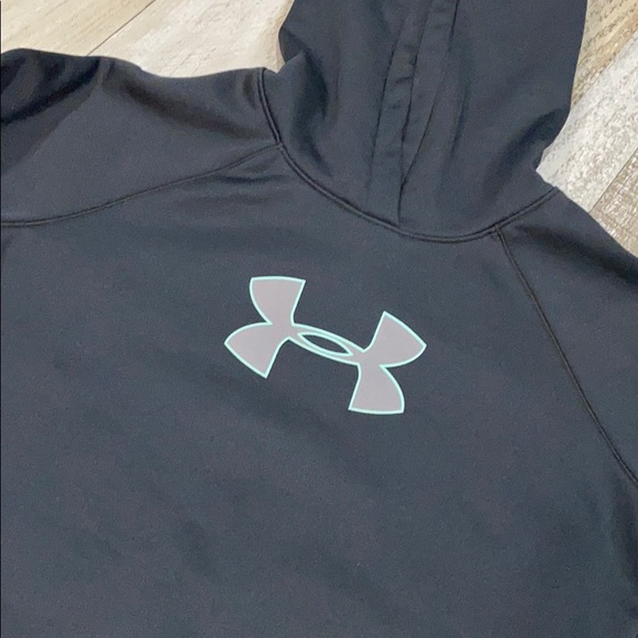 Women’s Black & Teal UA Storm Hooded Sweatshirt - Picture 2 of 8